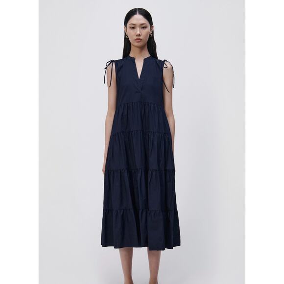 Jonathan Simkhai Atlanta Tiered Midi Dress - Picture 2 of 7
